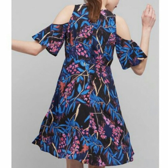Maeve Open-Shoulder Floral Dress -Anthropologie - Picture 3 of 4